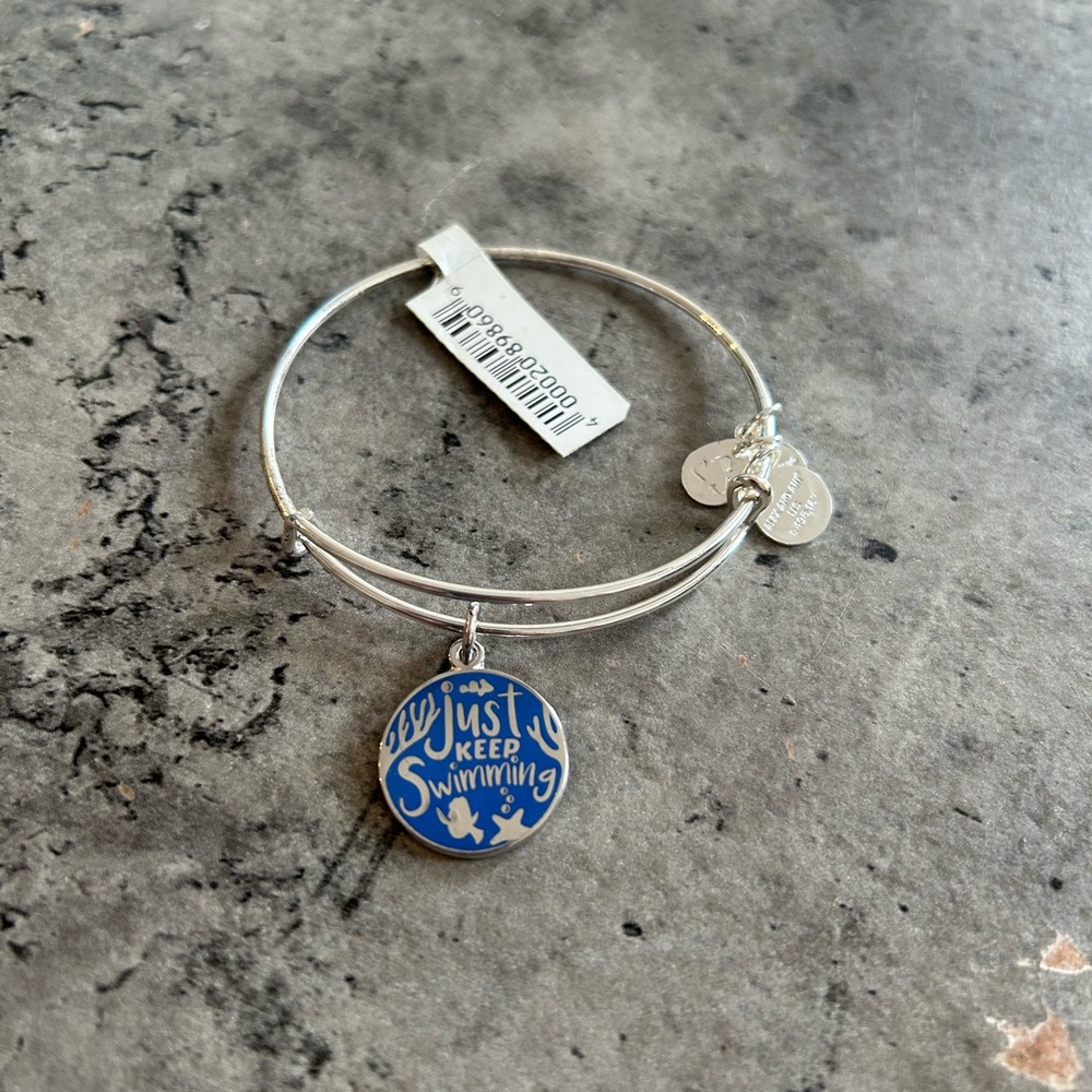 Alex and Ani Just Keep Swimming Expandable Wire Bracelet